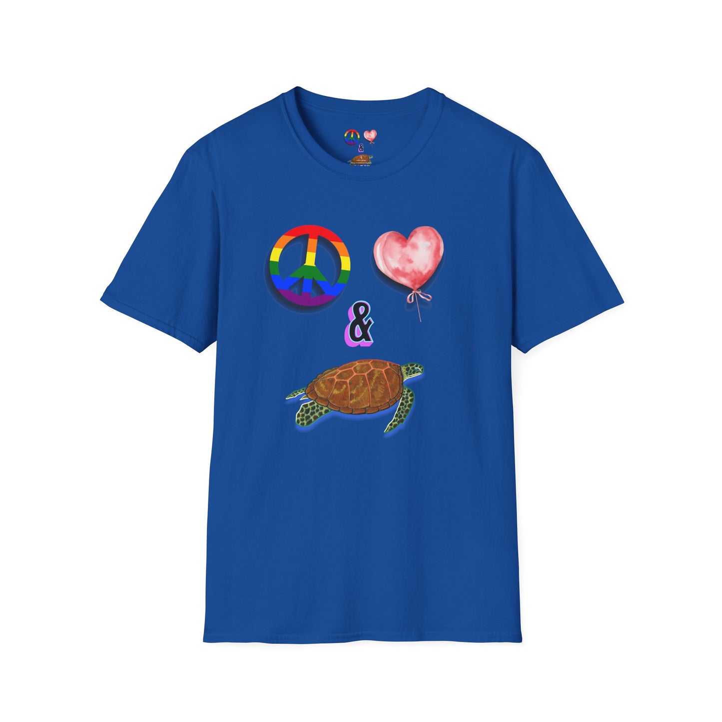 T-Shirt - Peace Love & Sea Turtles