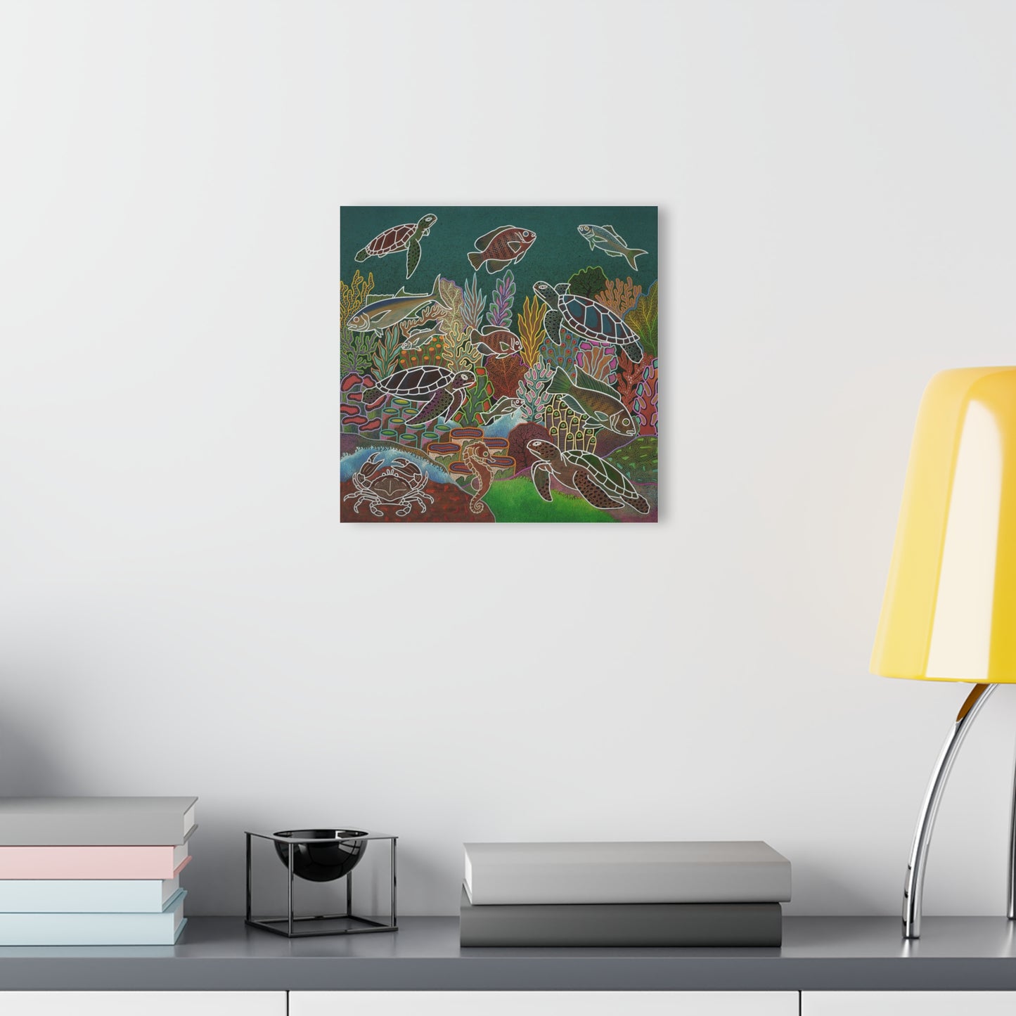 Acrylic Prints (French Cleat Hanging) - Blue Water Print for Home Decor