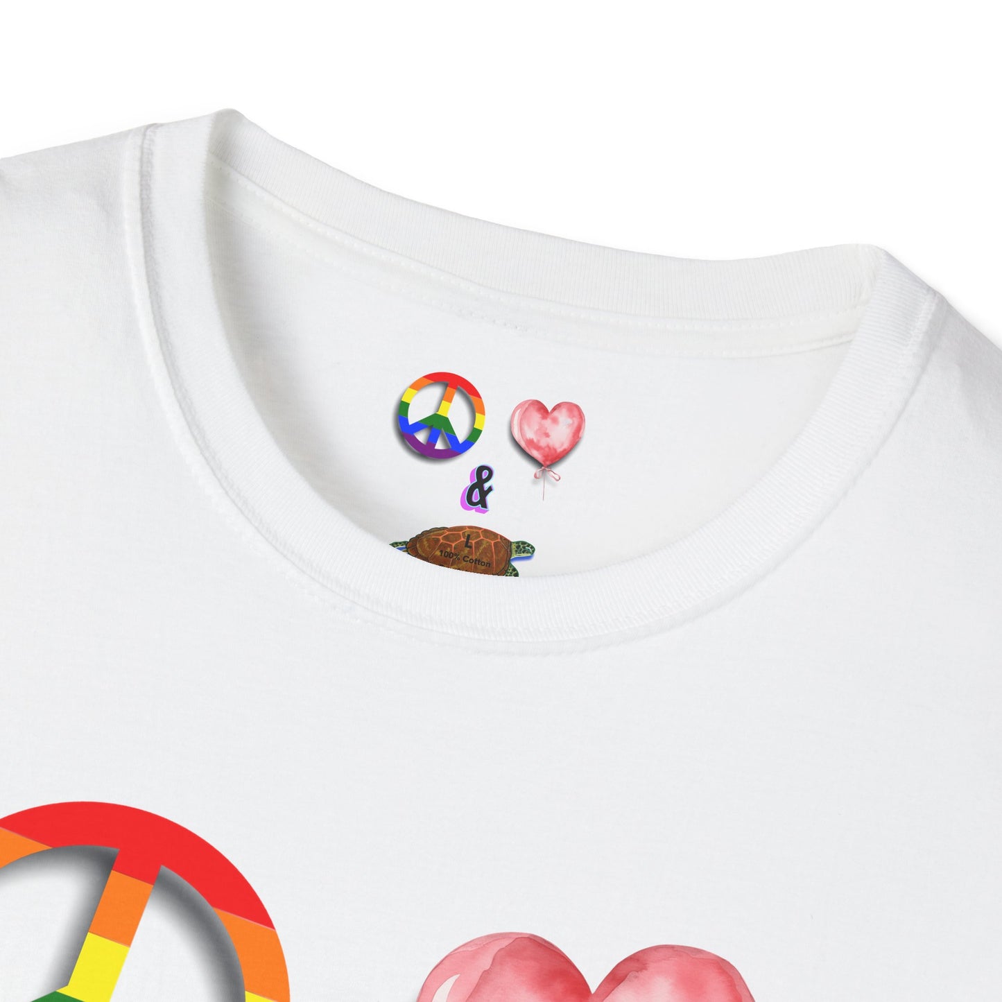 T-Shirt - Peace Love & Sea Turtles