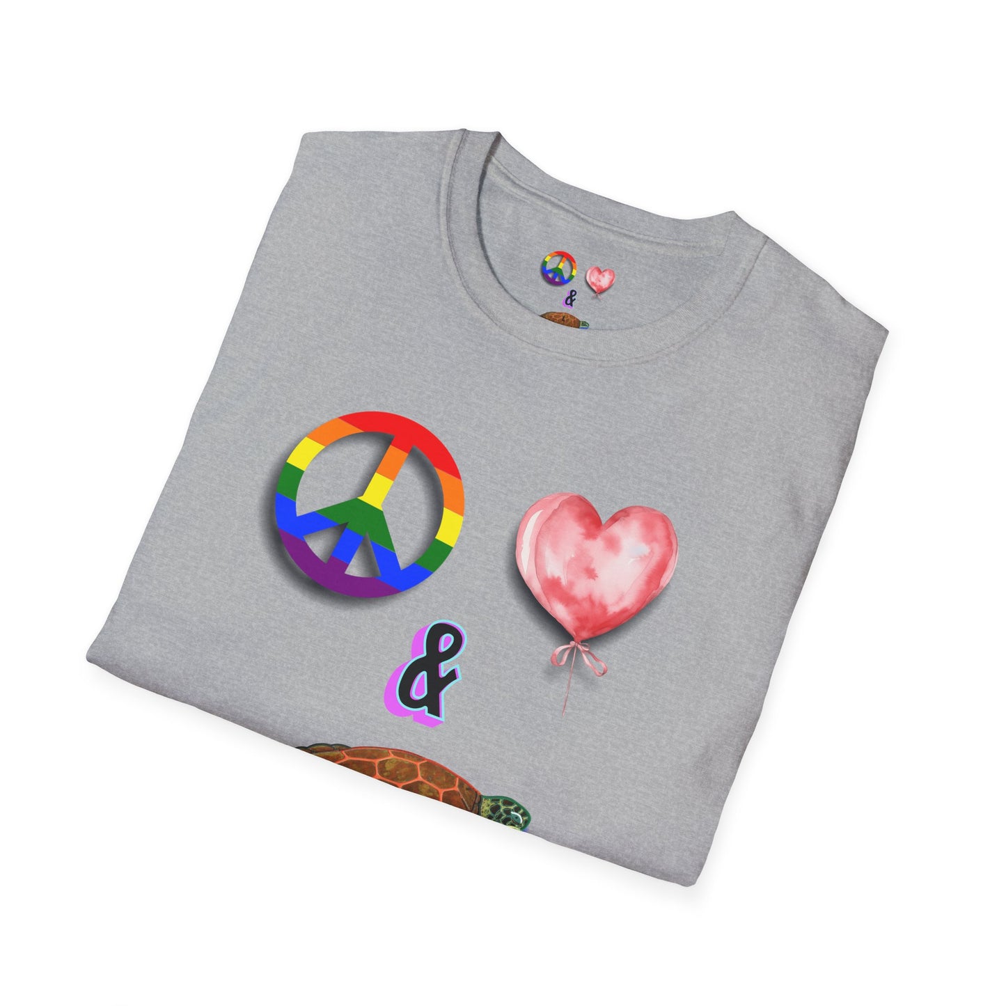 T-Shirt - Peace Love & Sea Turtles
