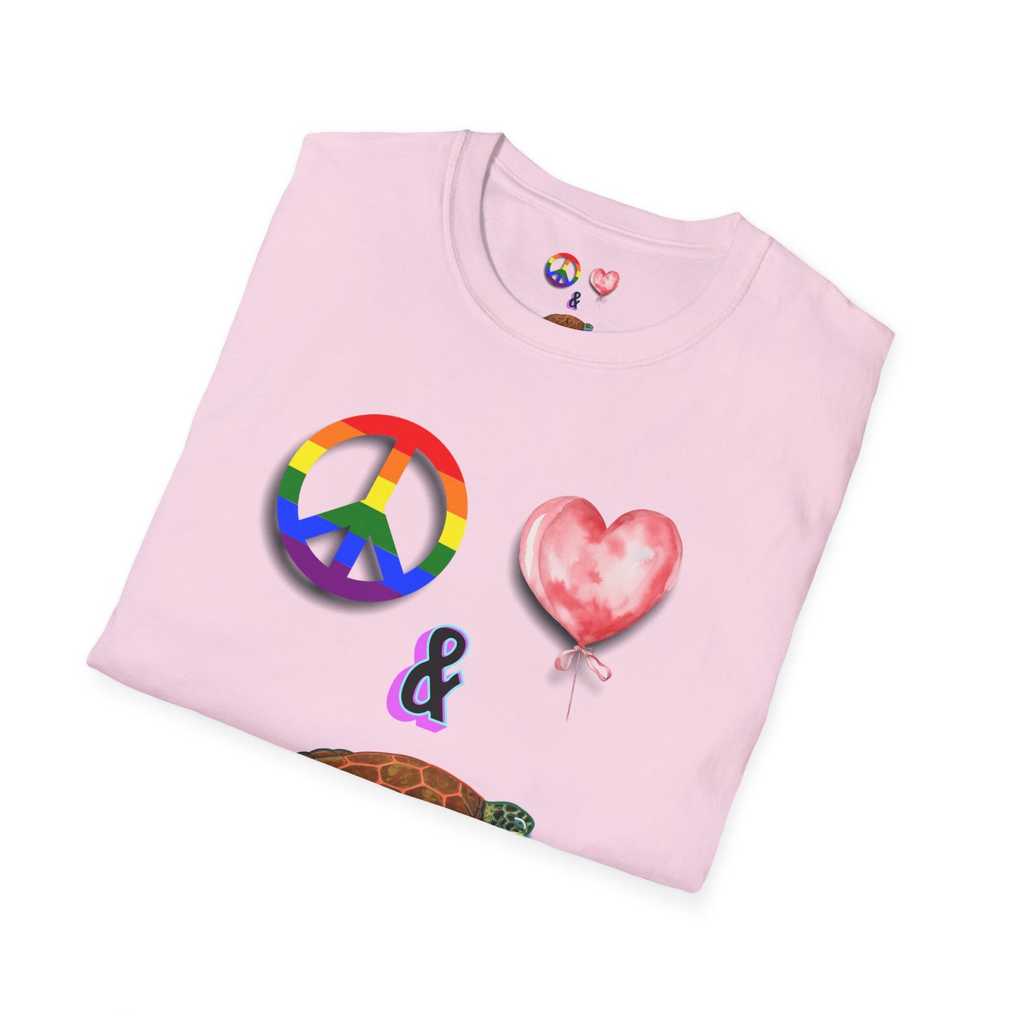 T-Shirt - Peace Love & Sea Turtles