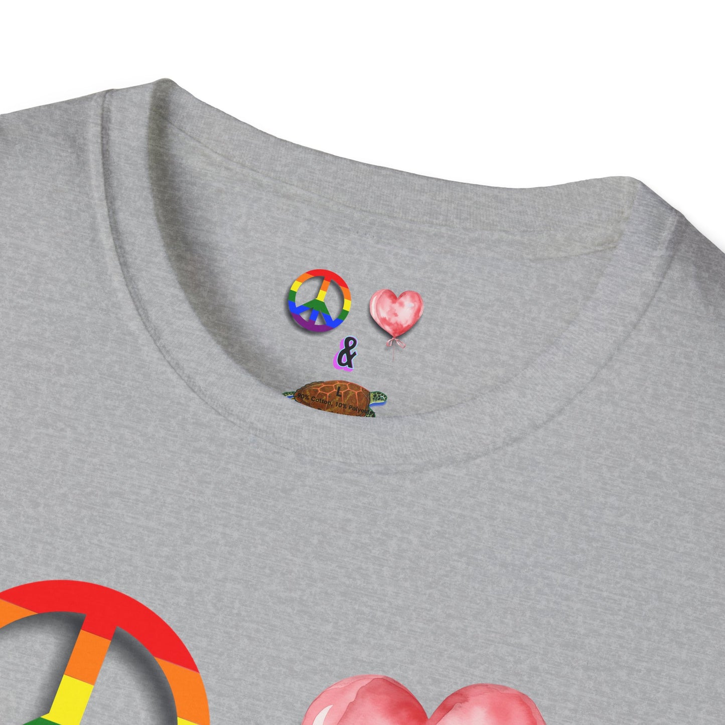 T-Shirt - Peace Love & Sea Turtles
