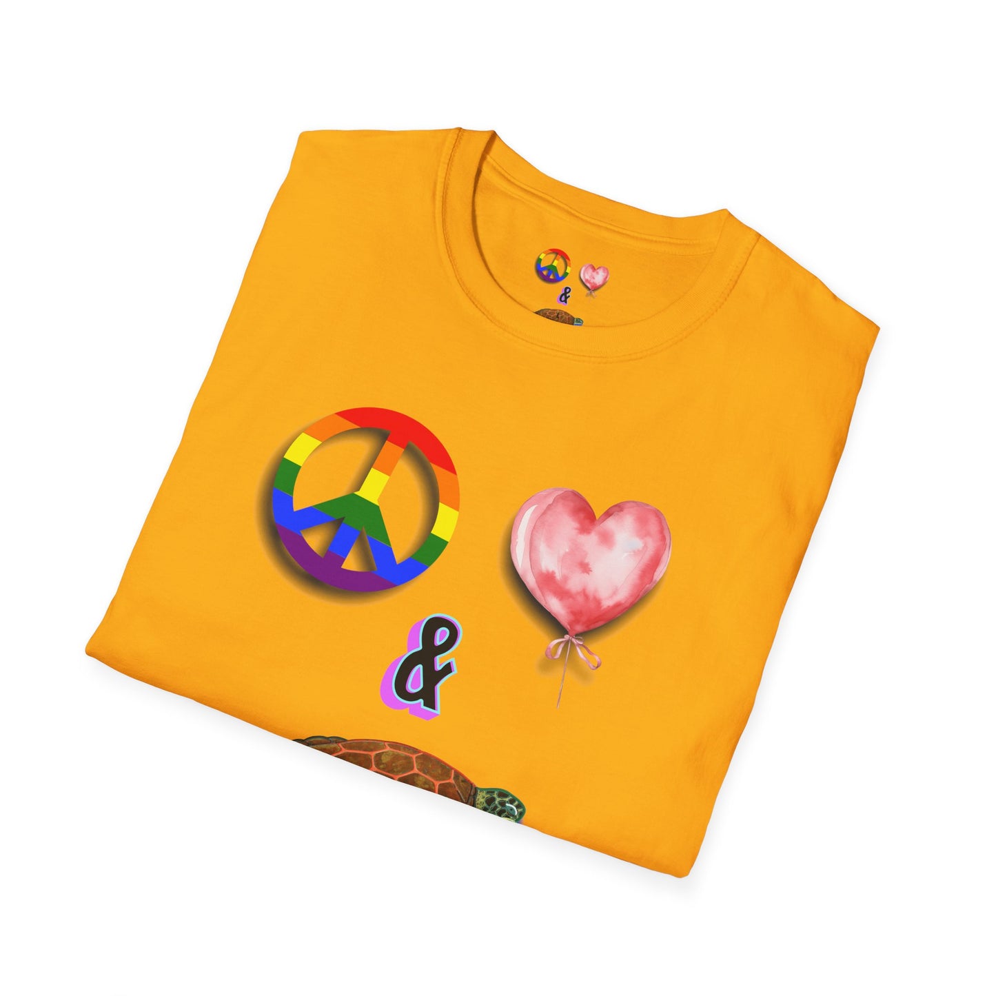 T-Shirt - Peace Love & Sea Turtles