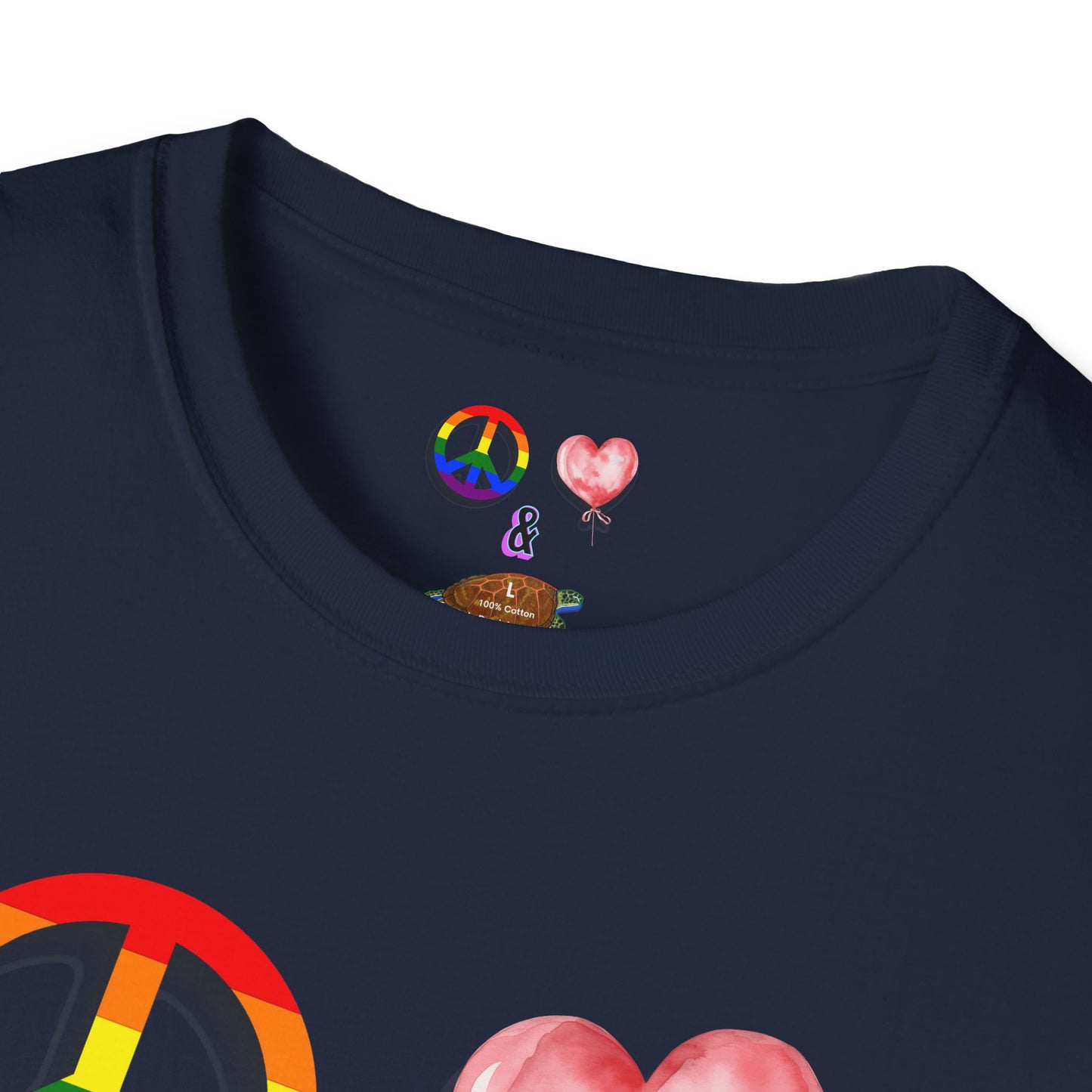 T-Shirt - Peace Love & Sea Turtles