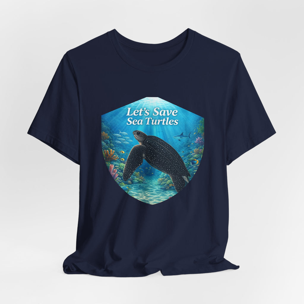 Sea Turtle Conservation Tee — "Let's Save Sea Turtles" Graphic T-Shirt