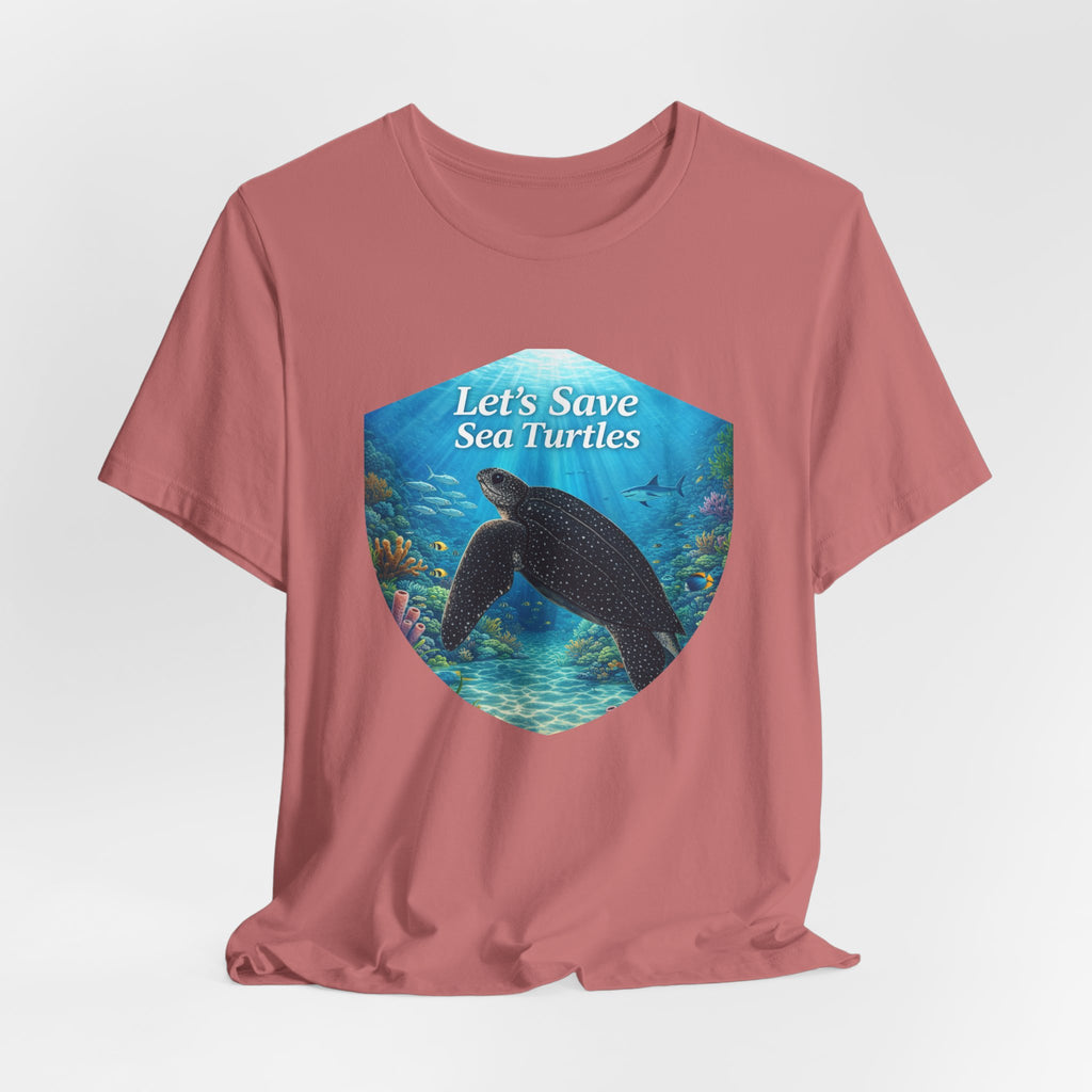 Sea Turtle Conservation Tee — "Let's Save Sea Turtles" Graphic T-Shirt