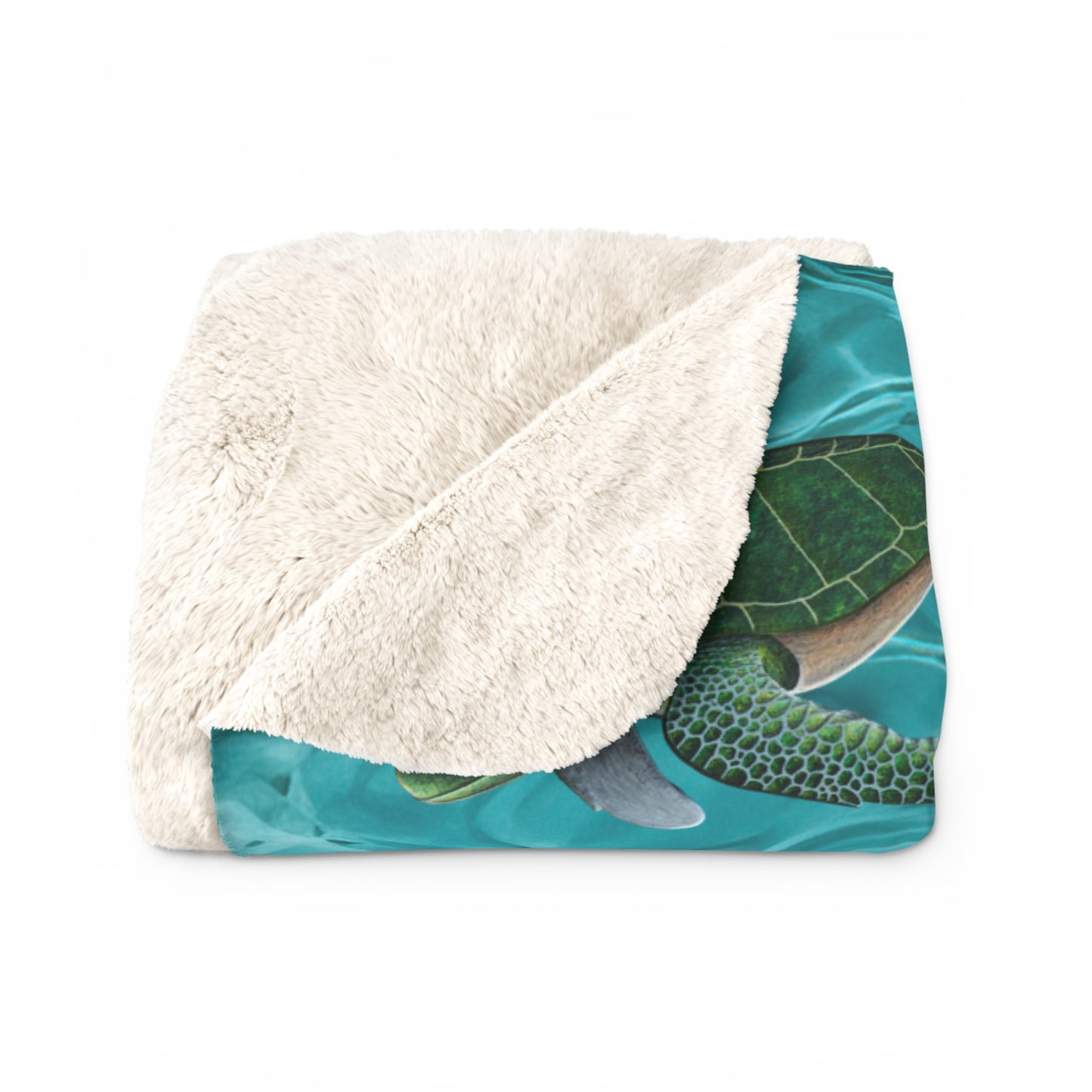 Sherpa Fleece Blanket - Sea Turtle 7 Design