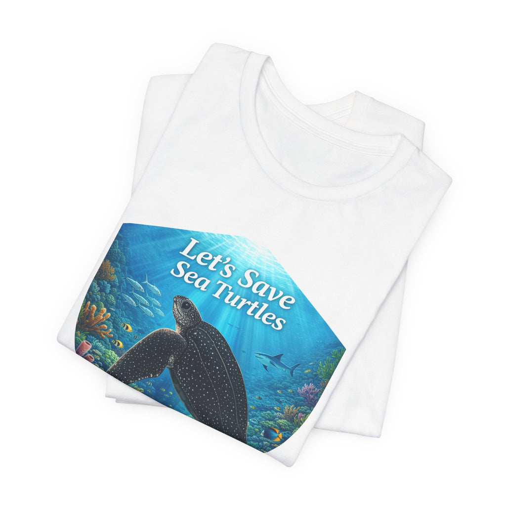 Sea Turtle Conservation Tee — "Let's Save Sea Turtles" Graphic T-Shirt