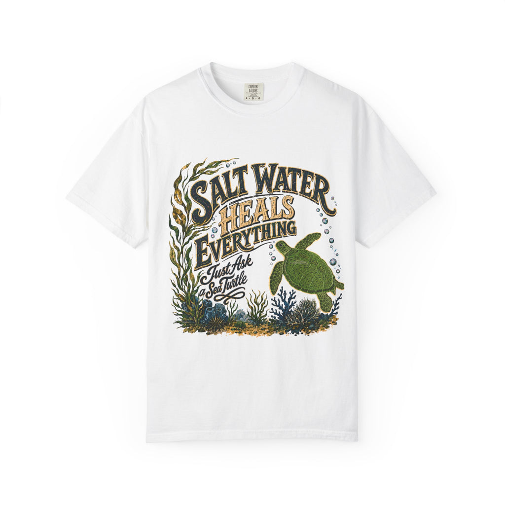 Salt Water | Guinevere the Green Sea Turtle T-Shirt