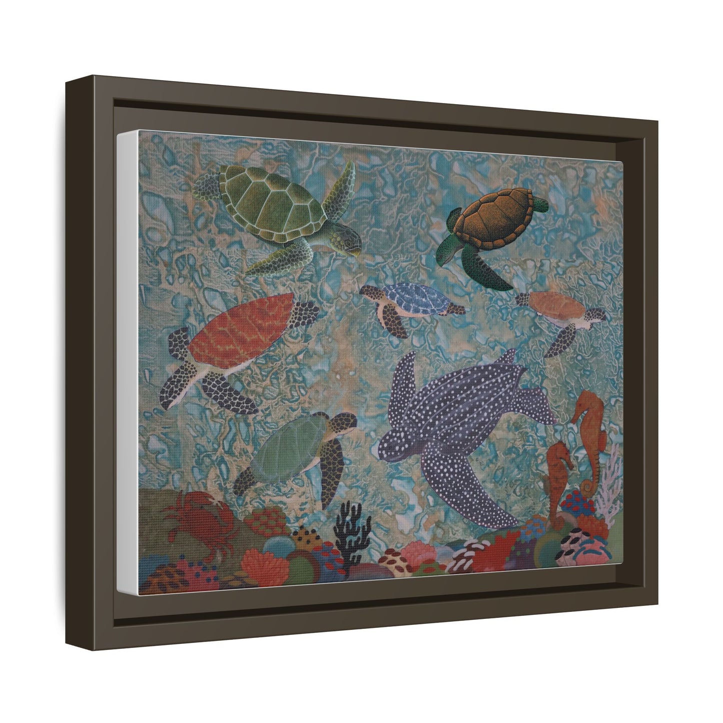 Canvas, Framed - Magic Turtle Reef