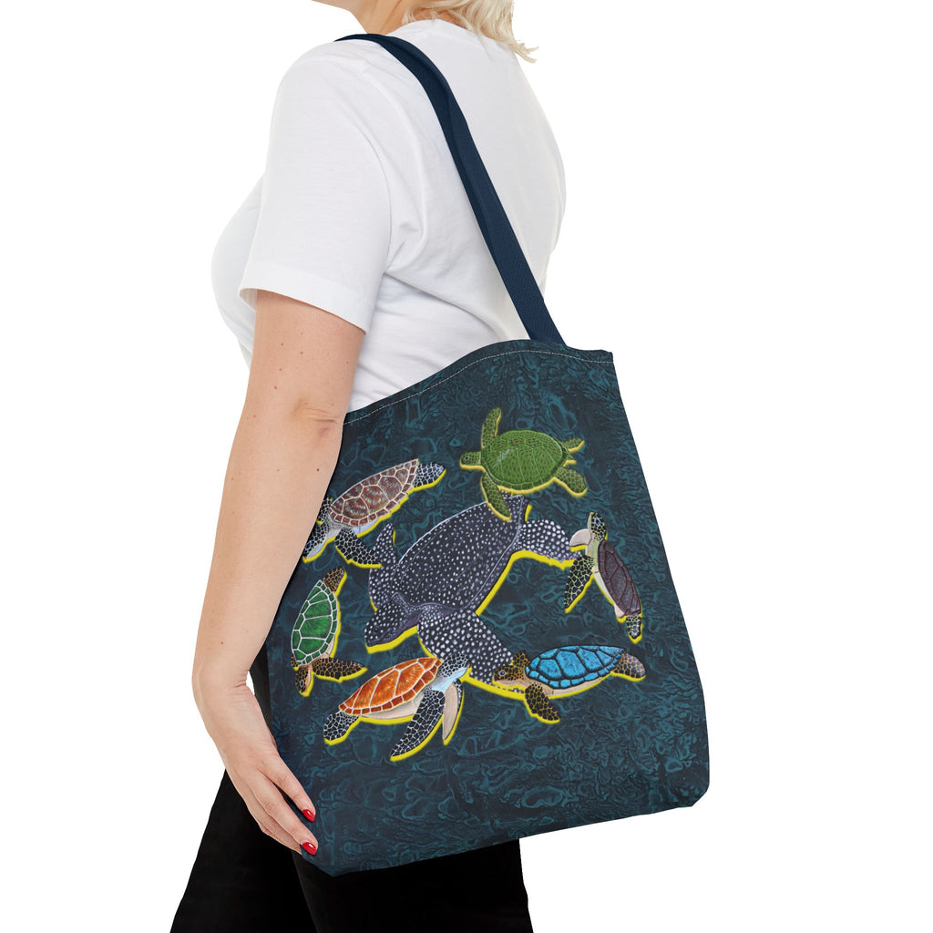 Tote Bag - Sea Turtle Swirl - Midnight