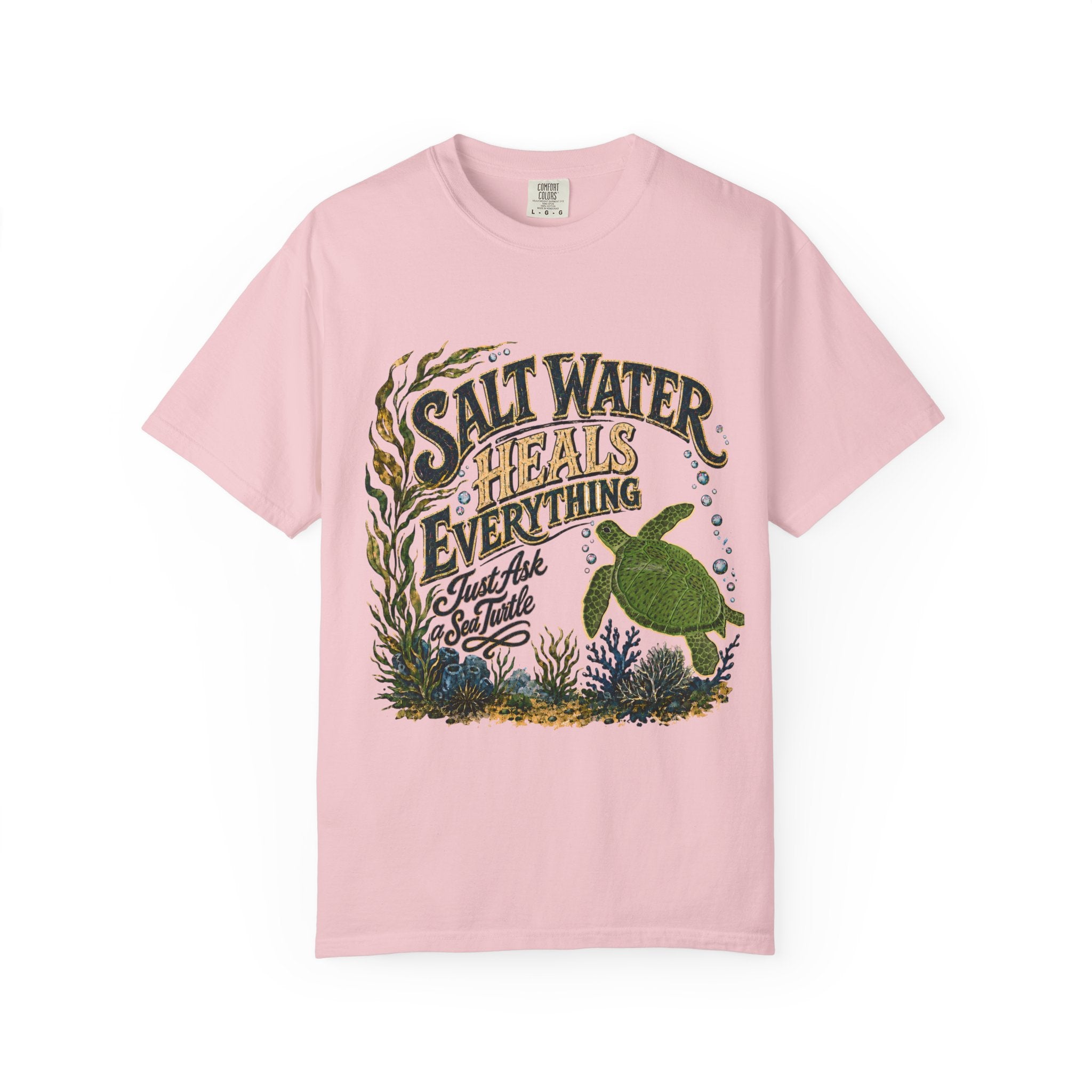 Salt Water | Guinevere the Green Sea Turtle T-Shirt