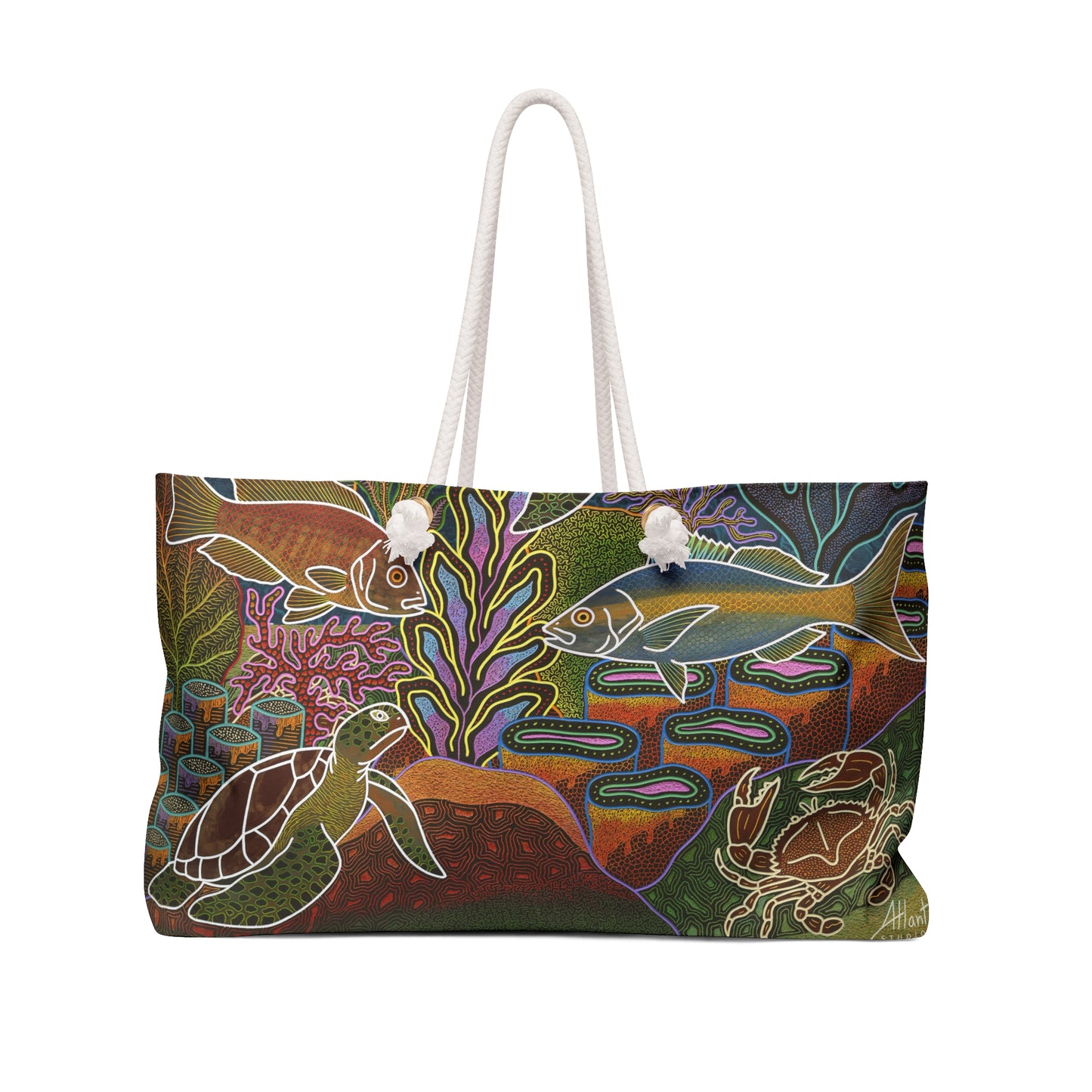 Weekender Bag - Electric Turtle Reef