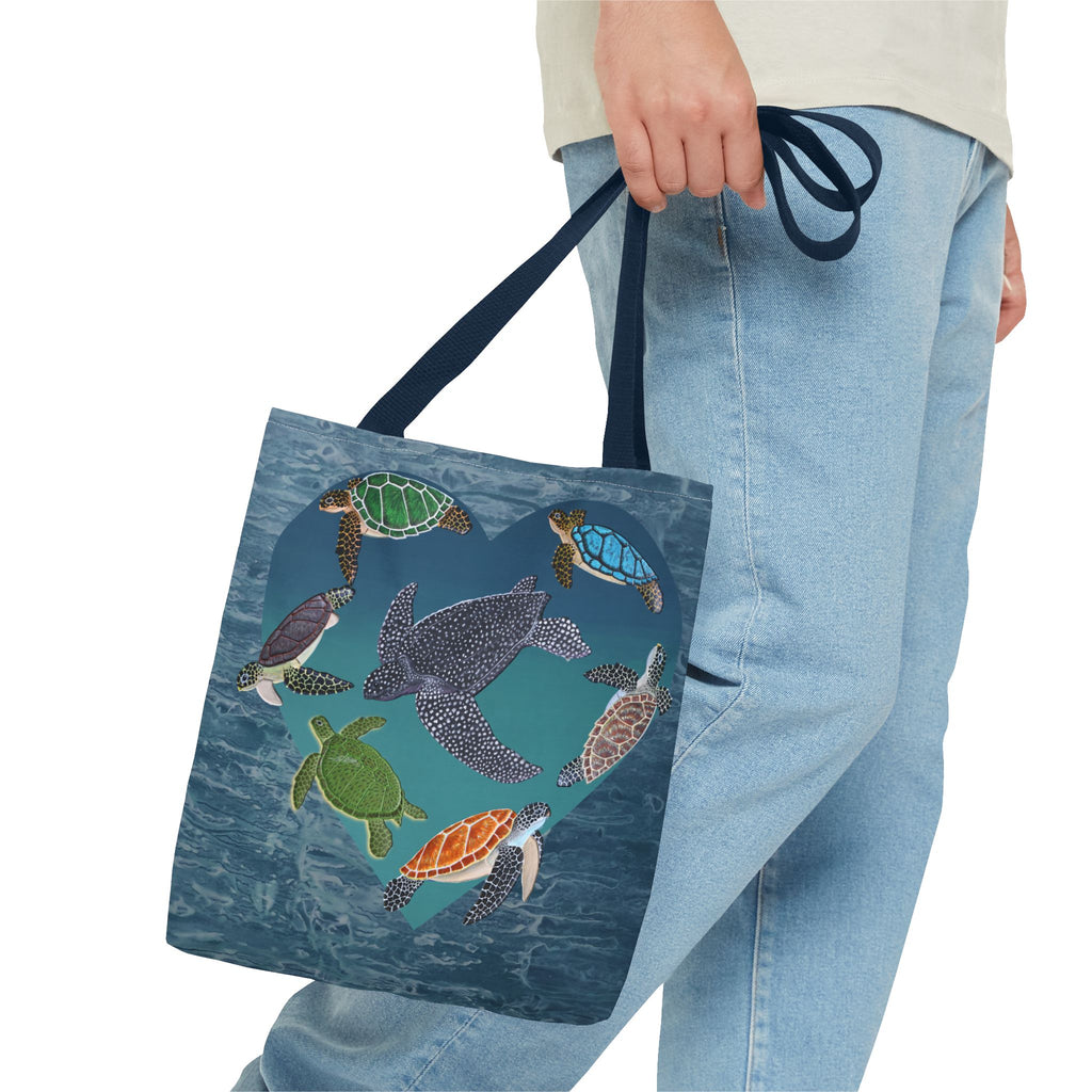 Tote Bag - Seven Sea Turtle Love