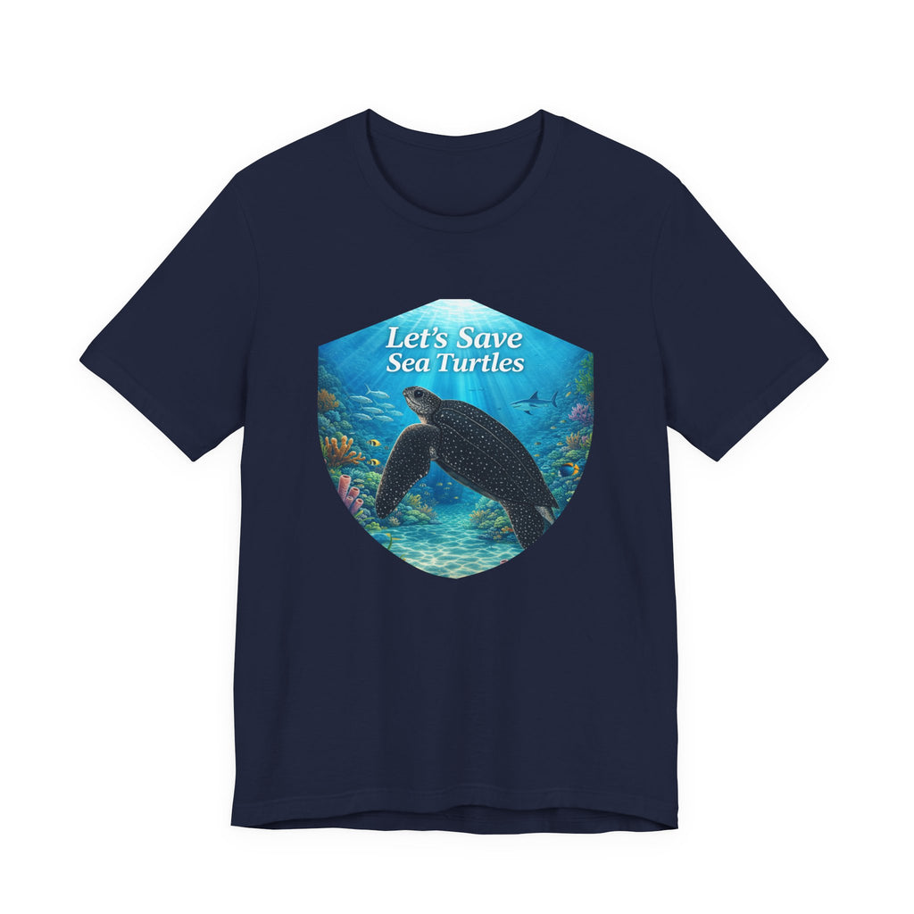 Sea Turtle Conservation Tee — "Let's Save Sea Turtles" Graphic T-Shirt