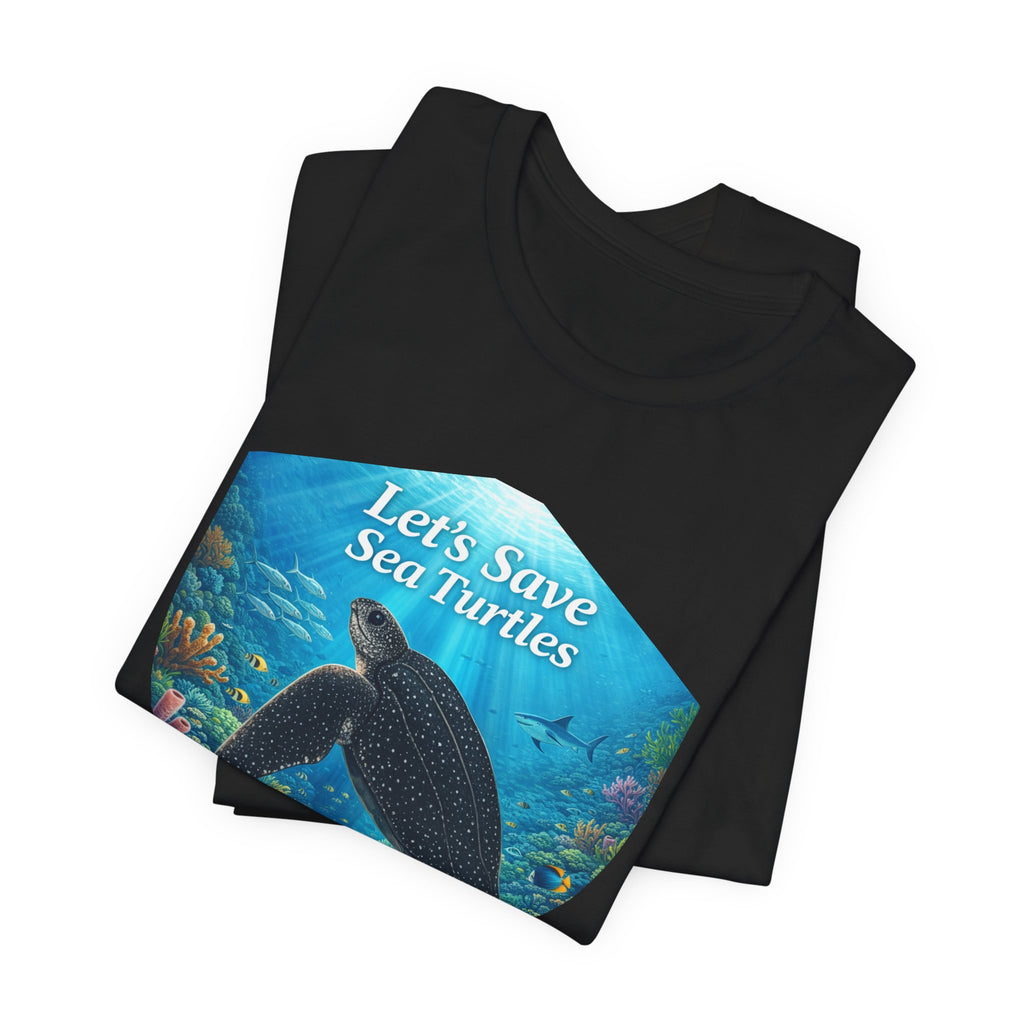Sea Turtle Conservation Tee — "Let's Save Sea Turtles" Graphic T-Shirt