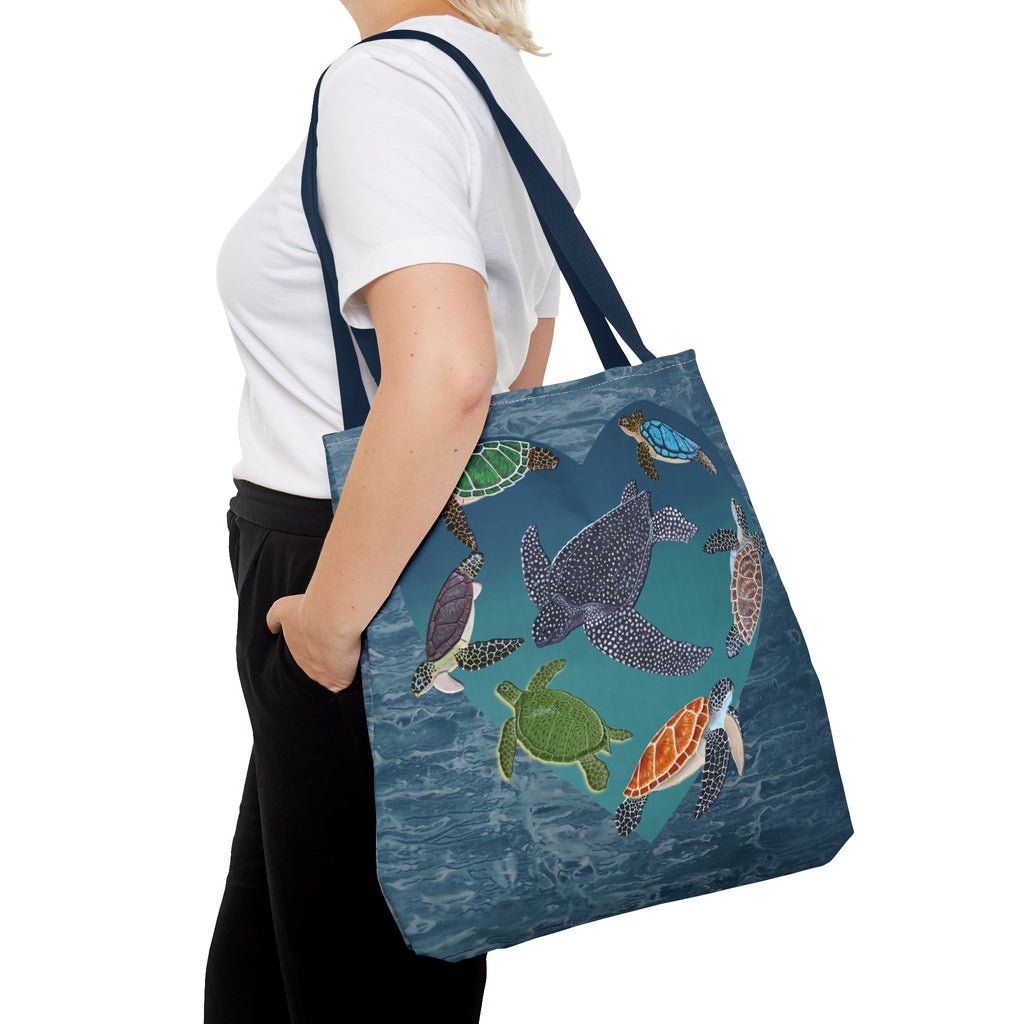 Tote Bag - Seven Sea Turtle Love