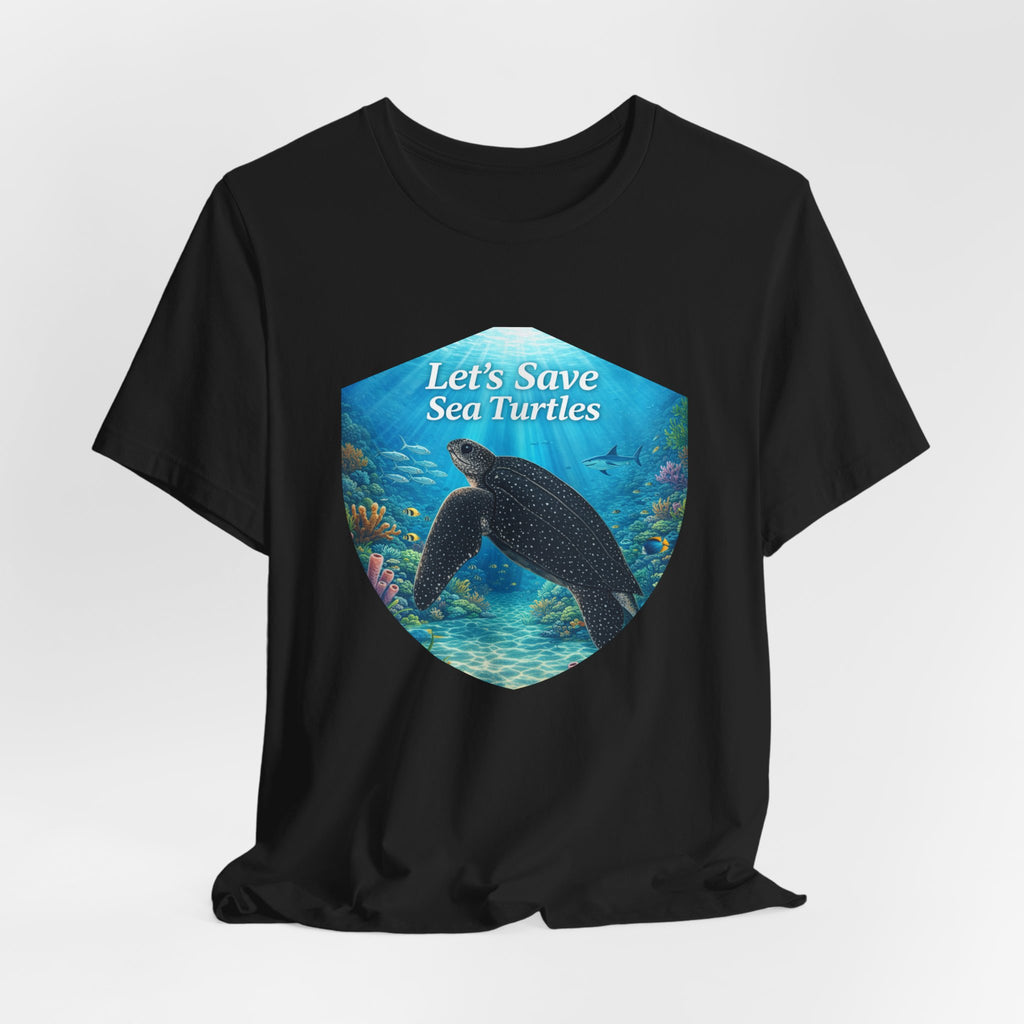 Sea Turtle Conservation Tee — "Let's Save Sea Turtles" Graphic T-Shirt