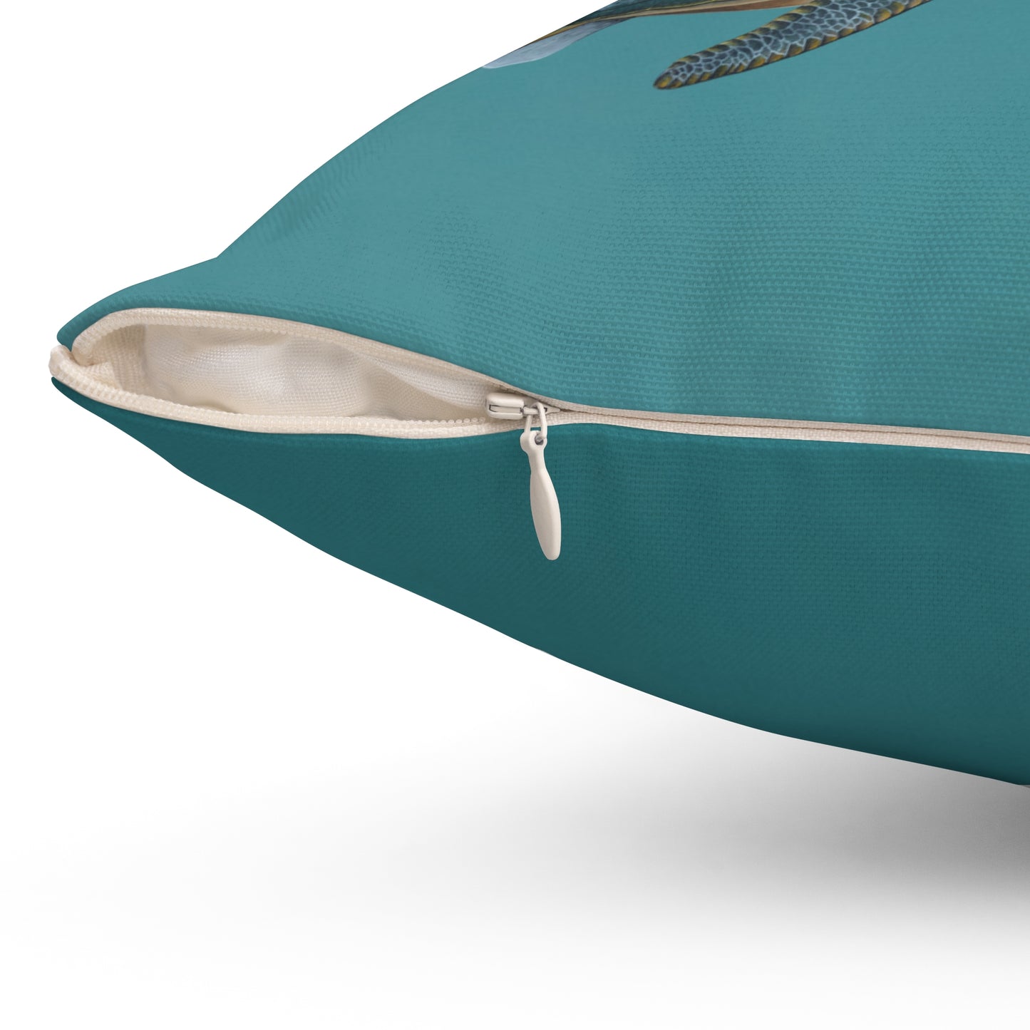 Polyester Square Pillow - Sea Turtle Seven