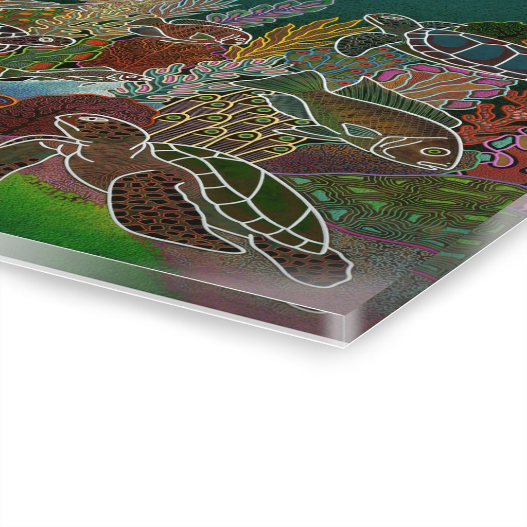 Acrylic Prints (French Cleat Hanging) - Blue Water Print for Home Decor