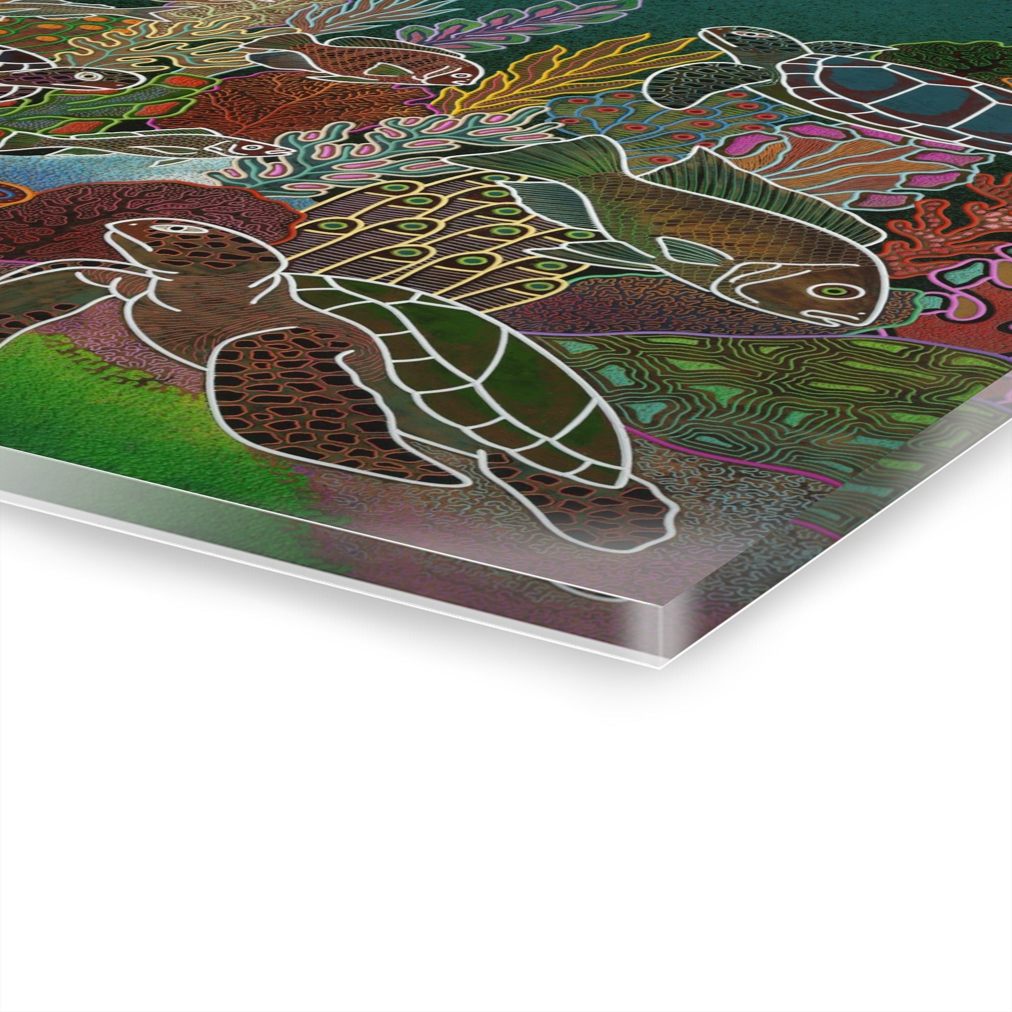 Acrylic Prints (French Cleat Hanging) - Blue Water Print for Home Decor