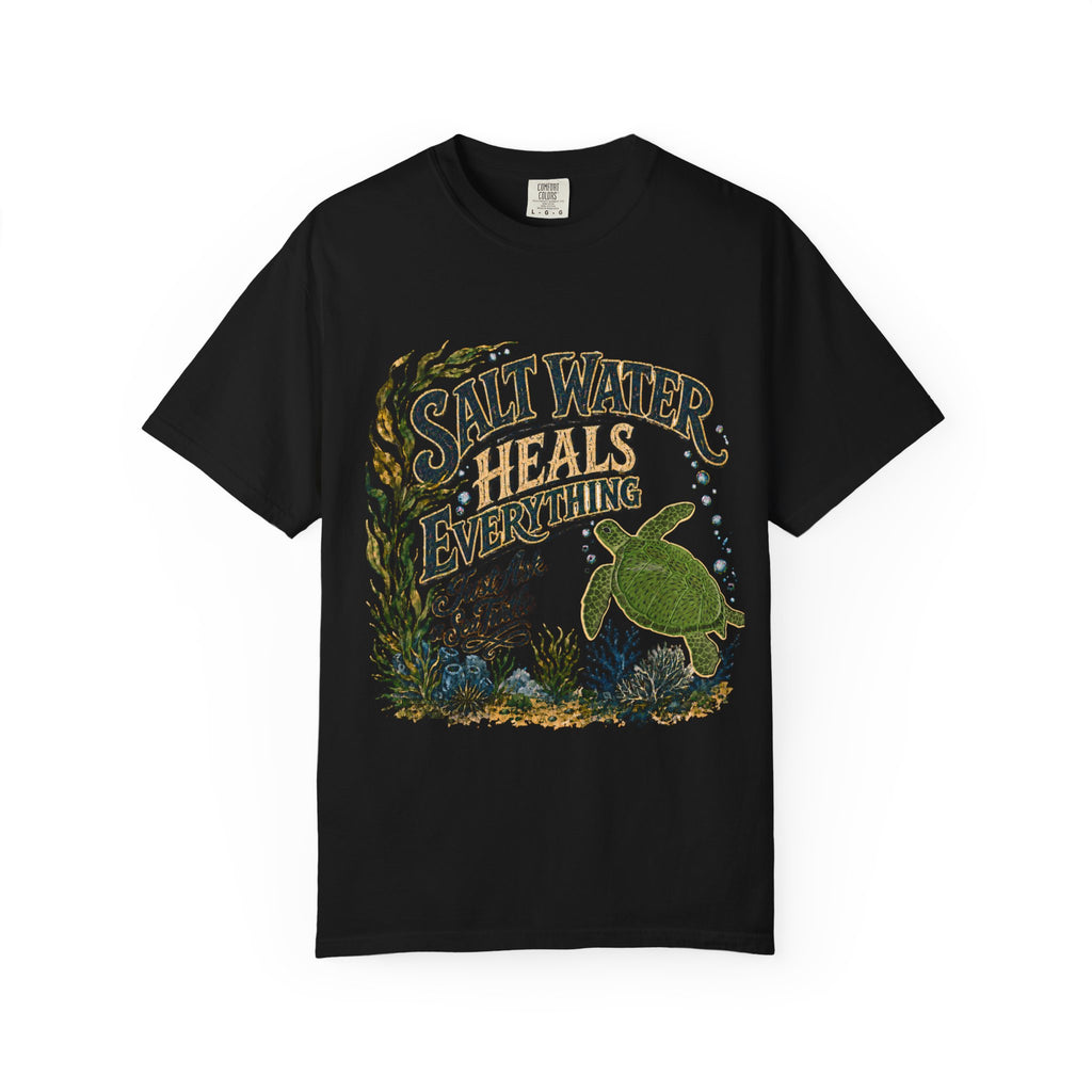 Salt Water | Guinevere the Green Sea Turtle T-Shirt