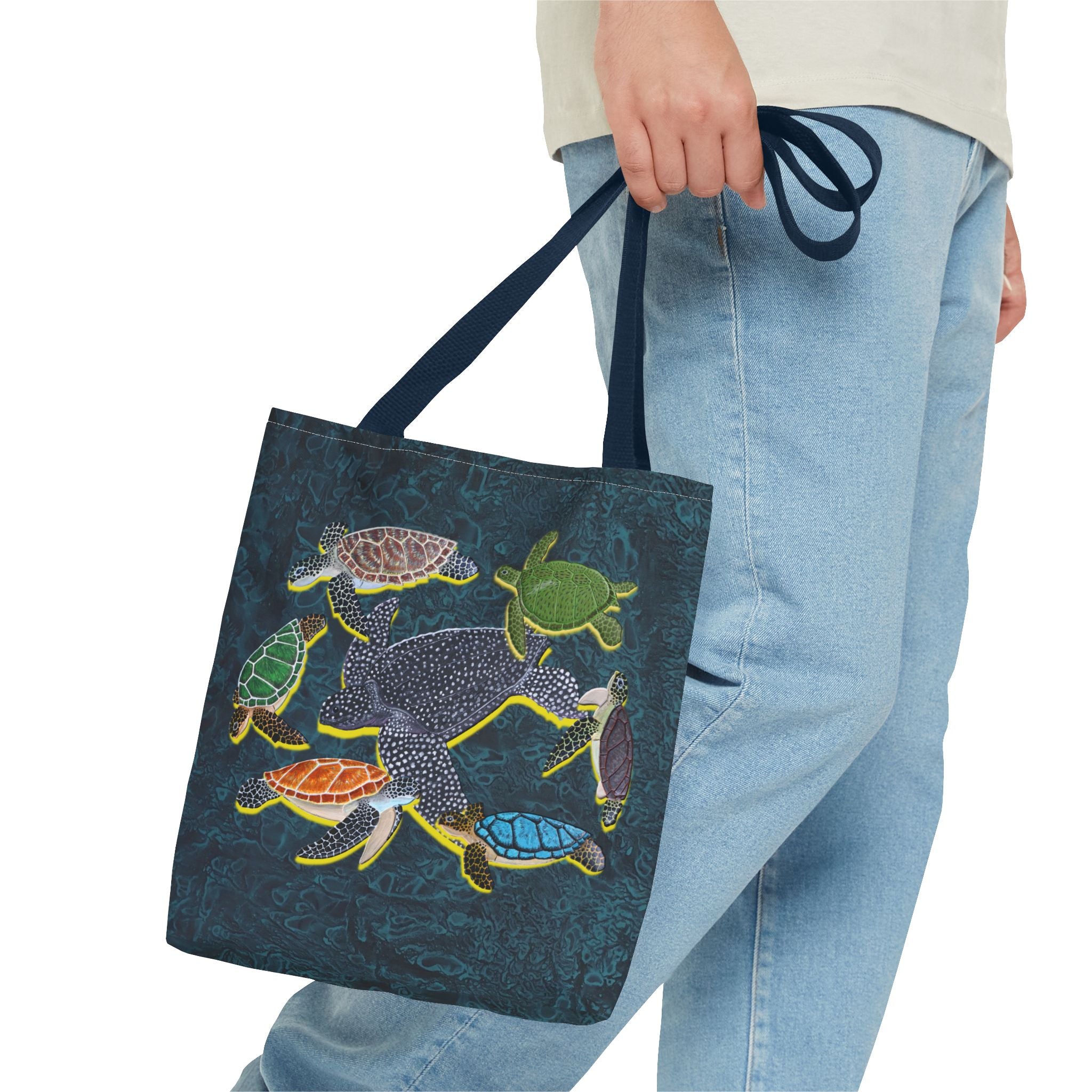 Tote Bag - Sea Turtle Swirl - Midnight