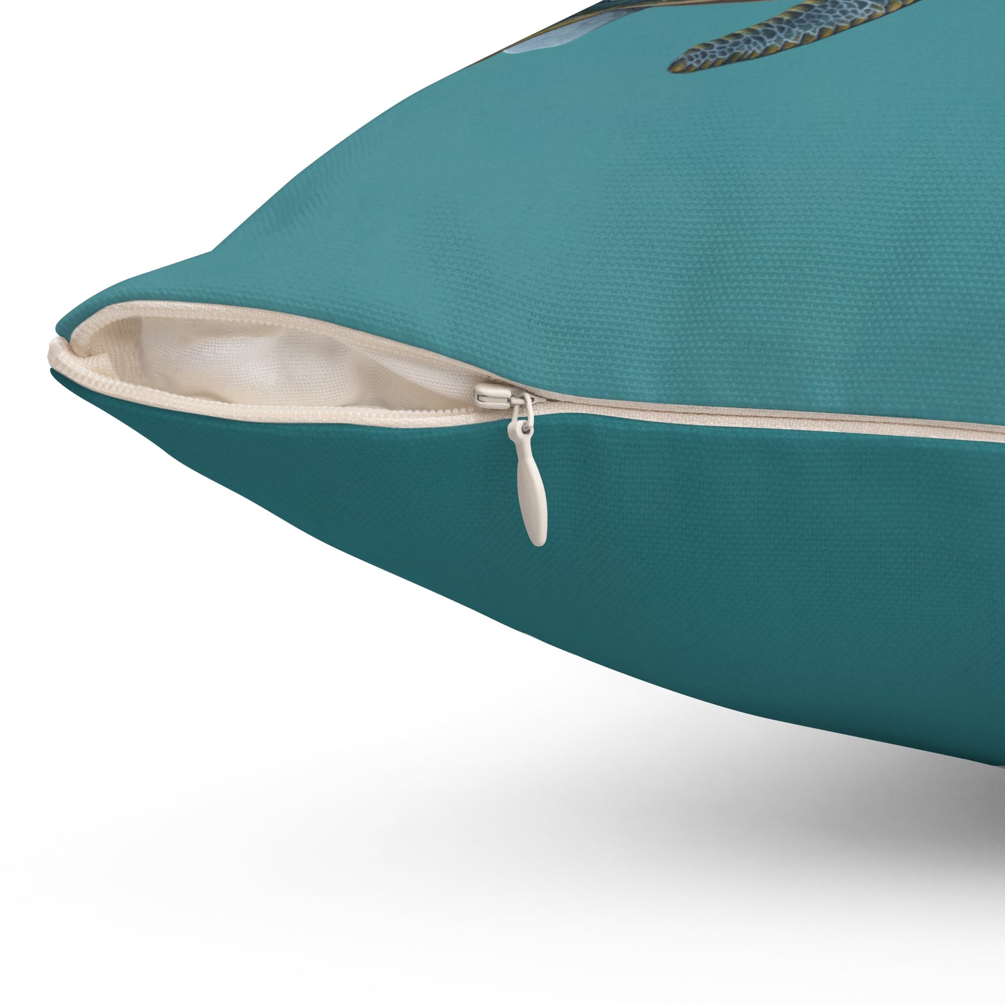 Polyester Square Pillow - Sea Turtle Seven