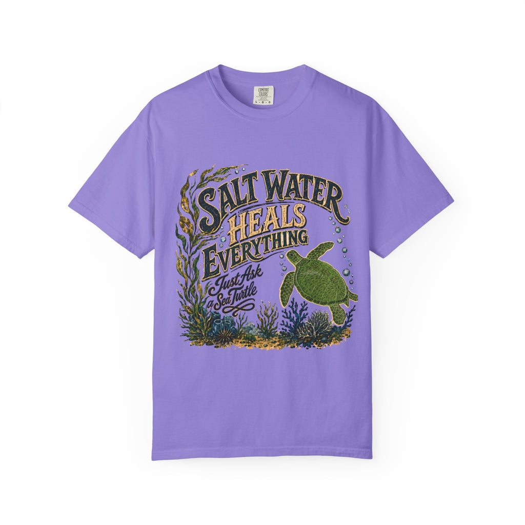 Salt Water | Guinevere the Green Sea Turtle T-Shirt