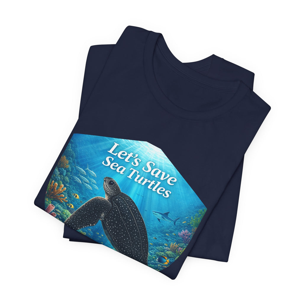 Sea Turtle Conservation Tee — "Let's Save Sea Turtles" Graphic T-Shirt
