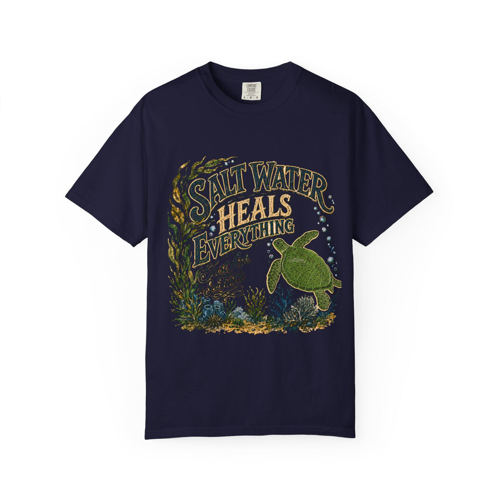 Salt Water | Guinevere the Green Sea Turtle T-Shirt