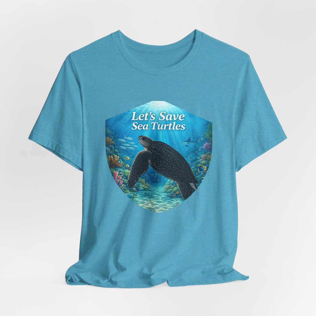 Sea Turtle Conservation Tee — "Let's Save Sea Turtles" Graphic T-Shirt