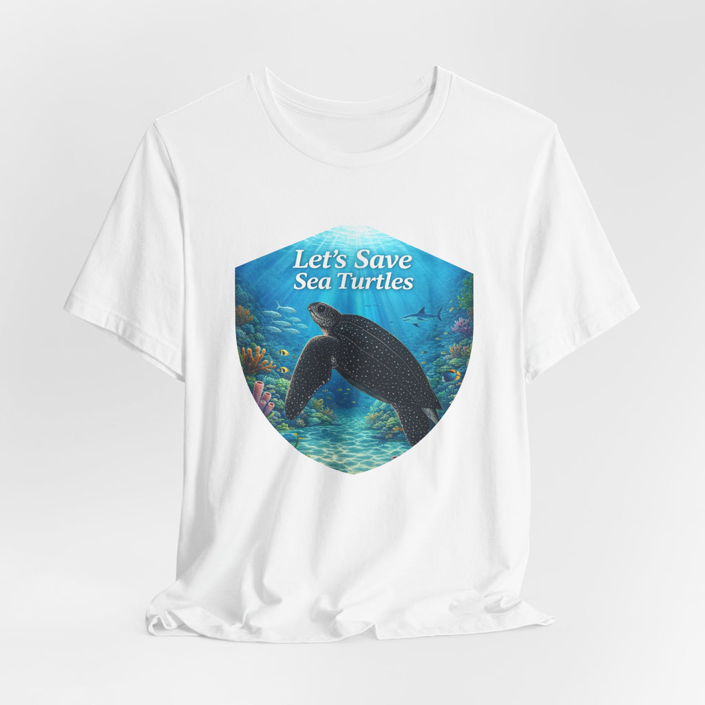 Sea Turtle Conservation Tee — "Let's Save Sea Turtles" Graphic T-Shirt