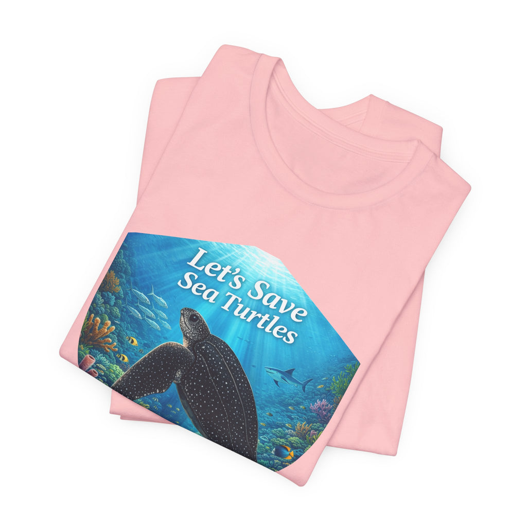 Sea Turtle Conservation Tee — "Let's Save Sea Turtles" Graphic T-Shirt
