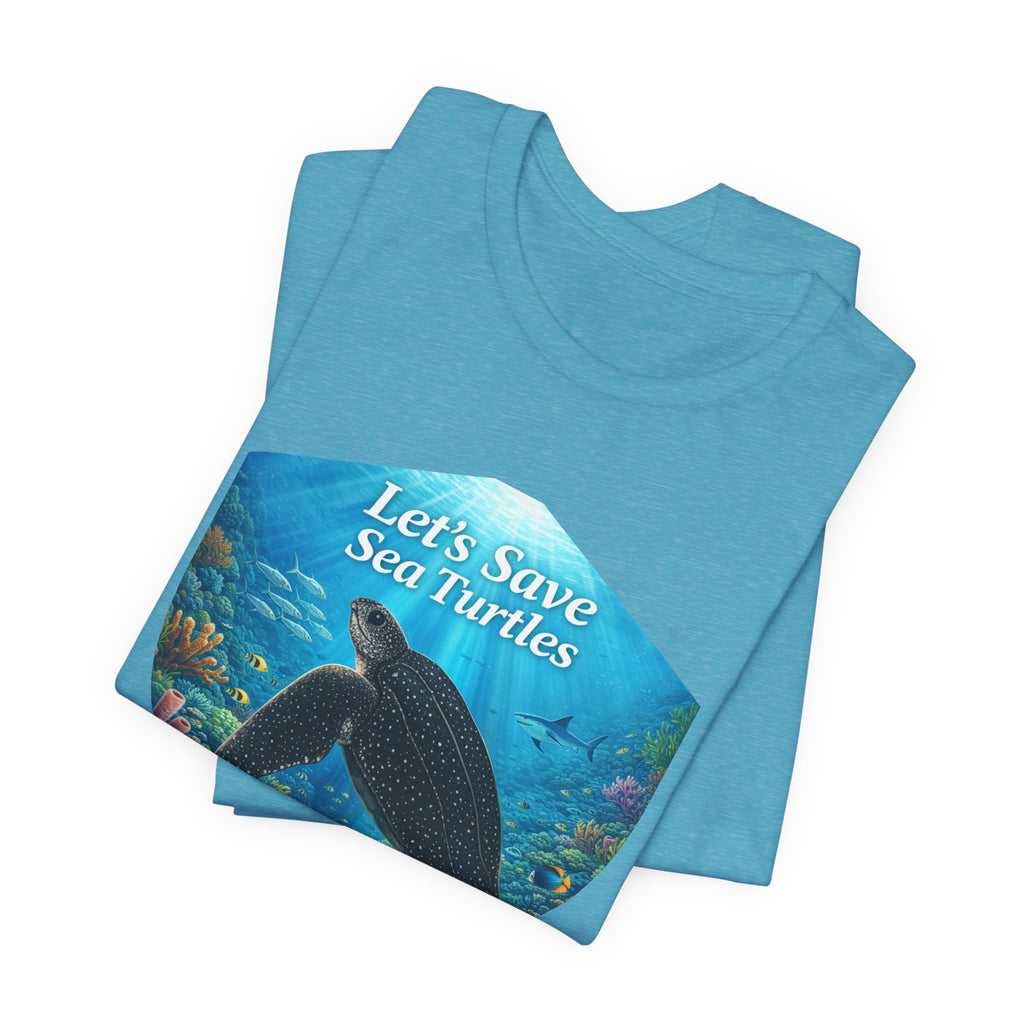 Sea Turtle Conservation Tee — "Let's Save Sea Turtles" Graphic T-Shirt