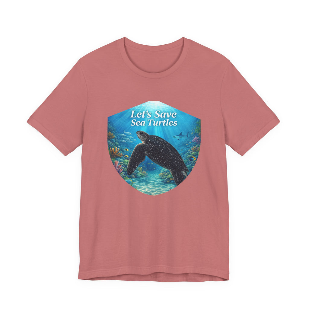 Sea Turtle Conservation Tee — "Let's Save Sea Turtles" Graphic T-Shirt
