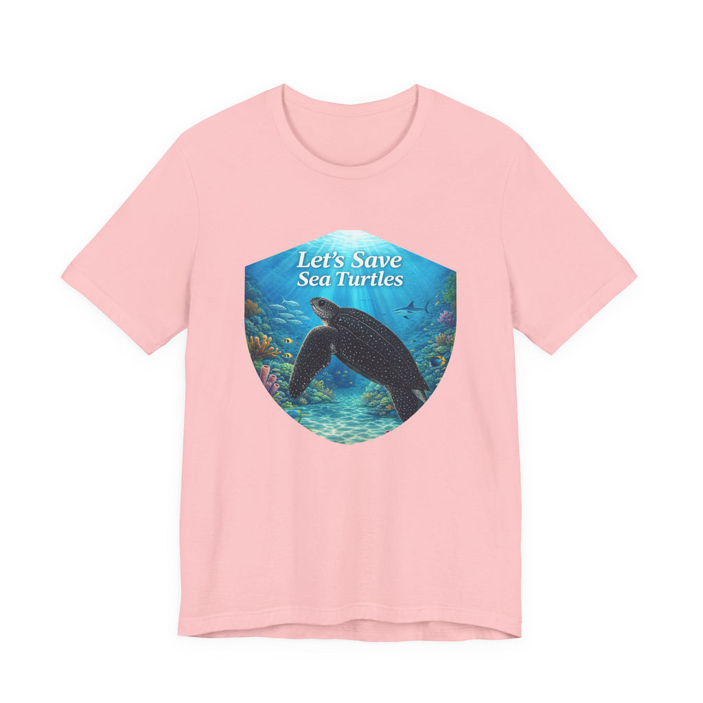 Sea Turtle Conservation Tee — "Let's Save Sea Turtles" Graphic T-Shirt