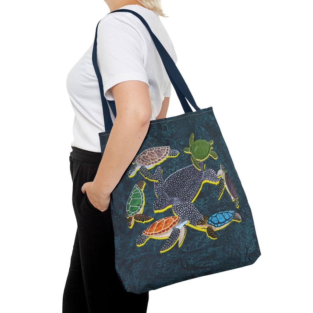 Tote Bag - Sea Turtle Swirl - Midnight
