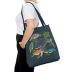 Tote Bag - Sea Turtle Swirl - Midnight