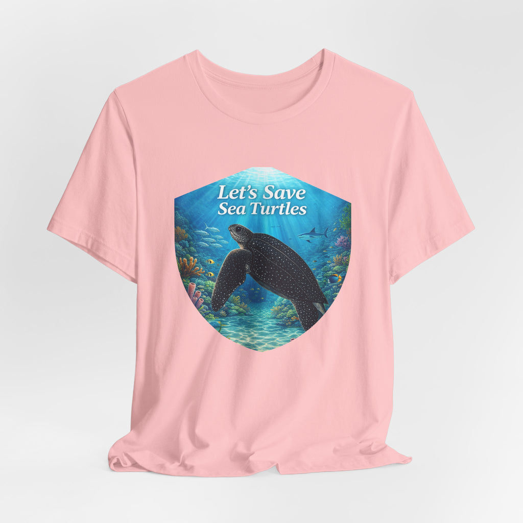Sea Turtle Conservation Tee — "Let's Save Sea Turtles" Graphic T-Shirt